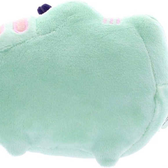 Pusheen Heart Pastel Cat Plush Stuffed Animal, Green, 6" - Picture 4 of 4